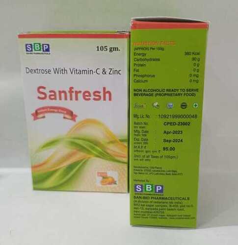 Sanfresh Instant Enegry Oral Powder Orange Flavour - Drug Type: Health Supplements