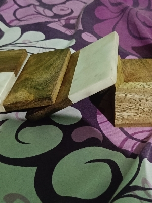 Woodan Costar Maarwal - Polished Wood Gift Item | Customizable Color and Printing Options, Elegant Design
