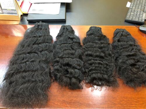 INDIAN TEMPLE HAIR VIRGIN WEFT HUMAN HAIR REMY QUALITY HAIR