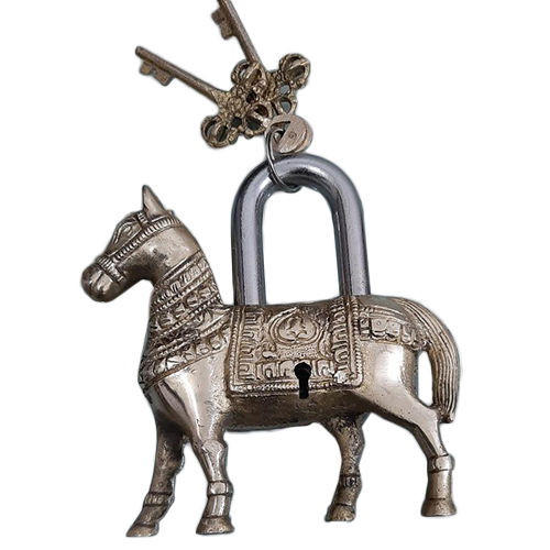 Brass Horse Lock - Color: Silver