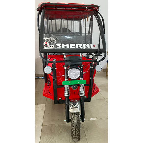 Red Electric Rickshaw
