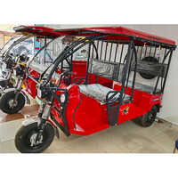 Red Electric Rickshaw