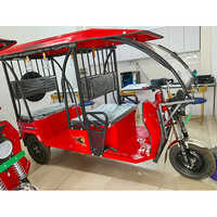 Red Electric Rickshaw