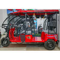 Red Electric Rickshaw
