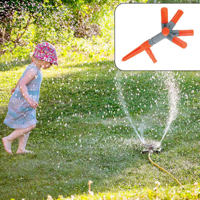 Garden Sprinkler 360A  Rotating Adjustable Round 5 Arm Lawn Water Sprinkler for Watering Garden Plants