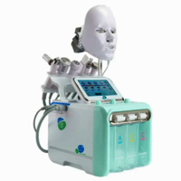 Hydrafacial Device With Ultrasonic Technology Facial Machine For Skin Detox - Color: White