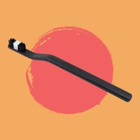 Plastic Toothbrush With Plastic Round Box