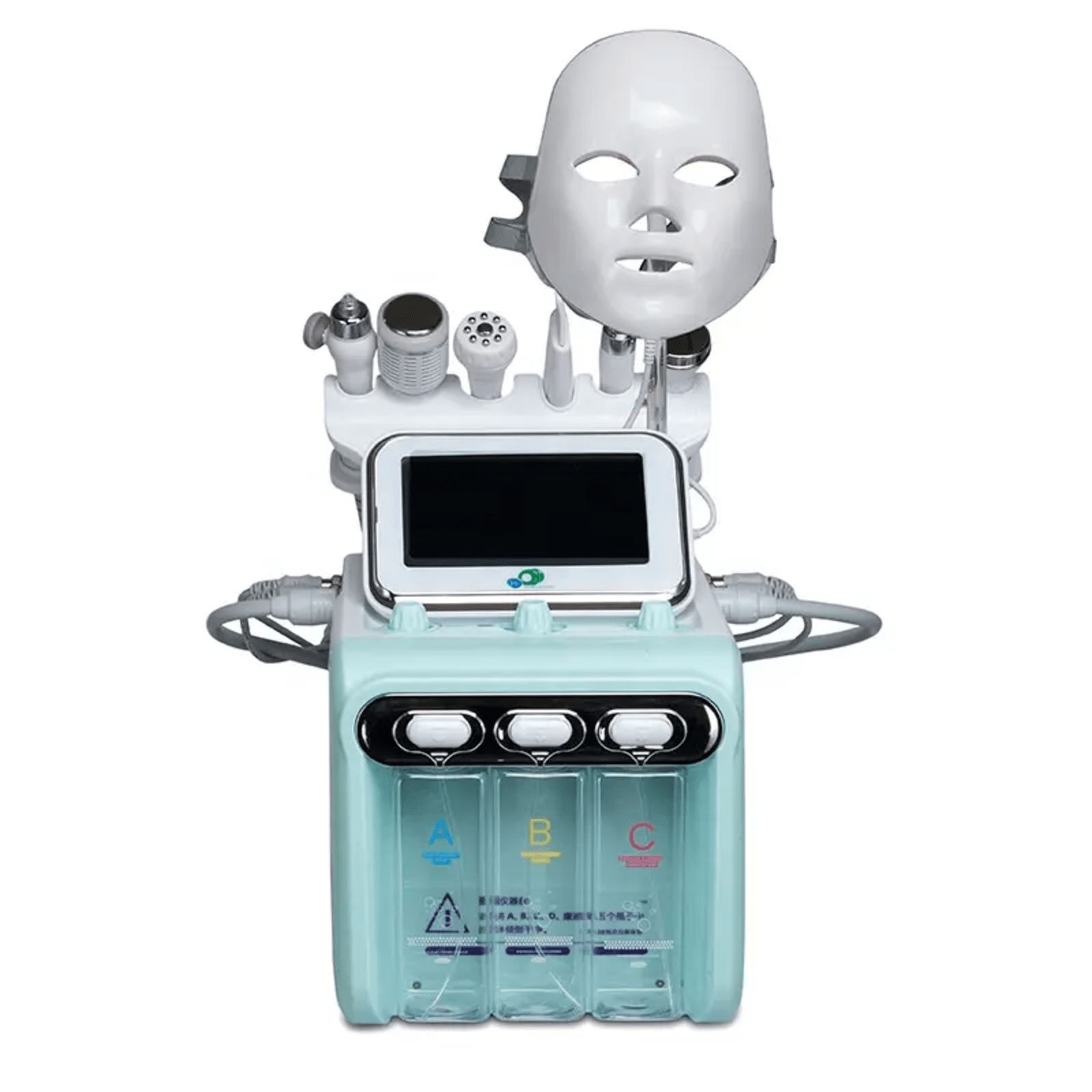 Dermabrasion Facial Machine for Sensitive Skin Hydrafacial and LED Light Therapy Device