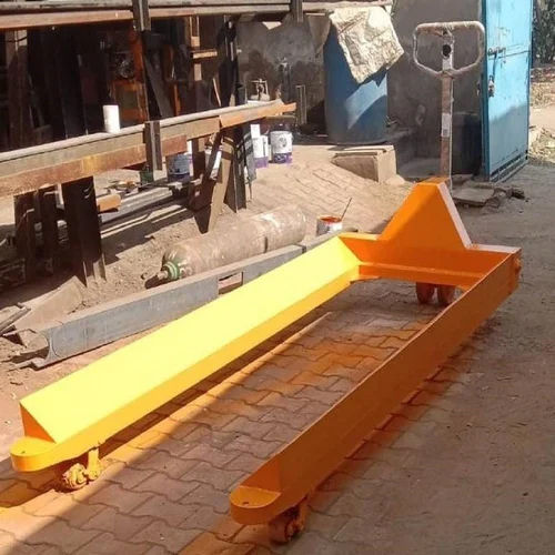 Hydraulic Beam Pallet Truck - Color: Yellow Paint Coated