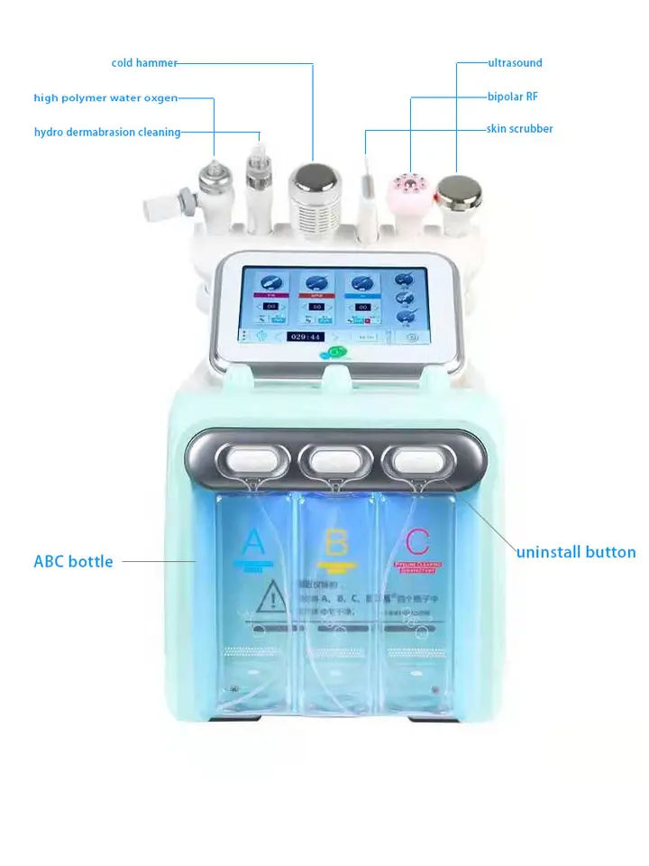 Skin Exfoliation and Hydration Machine Hydrafacial Device with Infusion Serums