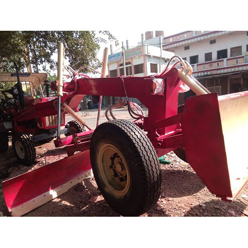 Tractor Mounted Grader - Color: Red Paint Coated