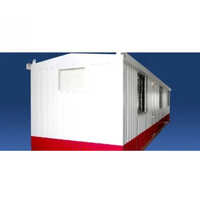 Portable Modular Cabin - Steel Construction, 10x20 Feet Dimensions, Available In White Or Red Colors | Versatile Housing Solution For Temporary Or Permanent Living