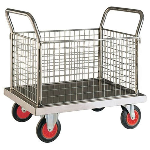 Stainless Steel Wire Cage Trolley - Application: Industrial