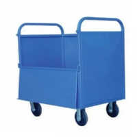 Blue Mild Steel Box Handling Trolley - Application: Industrial