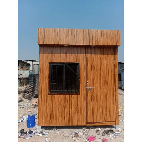 Rectangular Portable Security Cabins - Color: Brown