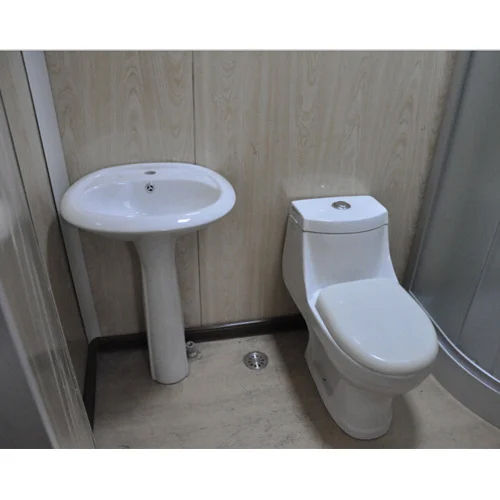 Prefabricated Mobile Toilet - Color: White