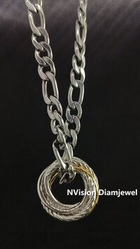 White Gold Unisex Saturn Grace Pendant - 18kt White Gold, 14.900 Gram | Customized Design, Certified Ethical Diamonds, Door-to-door Insurance