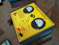 Analog Ohms Law Apparatus - Metal & Plastic, 20x15x10 Cm, Yellow | Accuracy Â±2%, Current Range 0-1a, Voltage Range 0-10v, Graph Plotting, Educational Tool