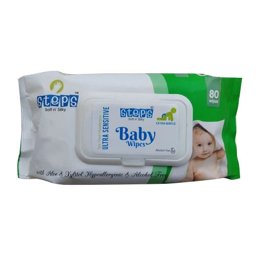 Steps Baby Wipes - Color: White