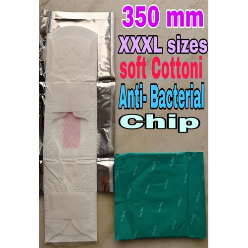 350 Mm Full Cotton Anti Bacterial Chip Sanitary Pad - Age Group: Women