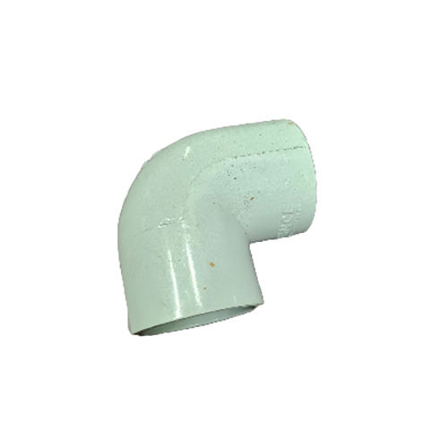 32Mm Pvc Elbow For Round Pipe - Color: White