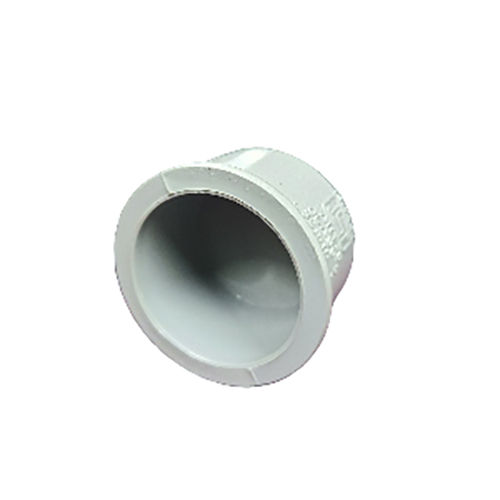 32 Mm Pvc Round Pipe End Cap - Color: White