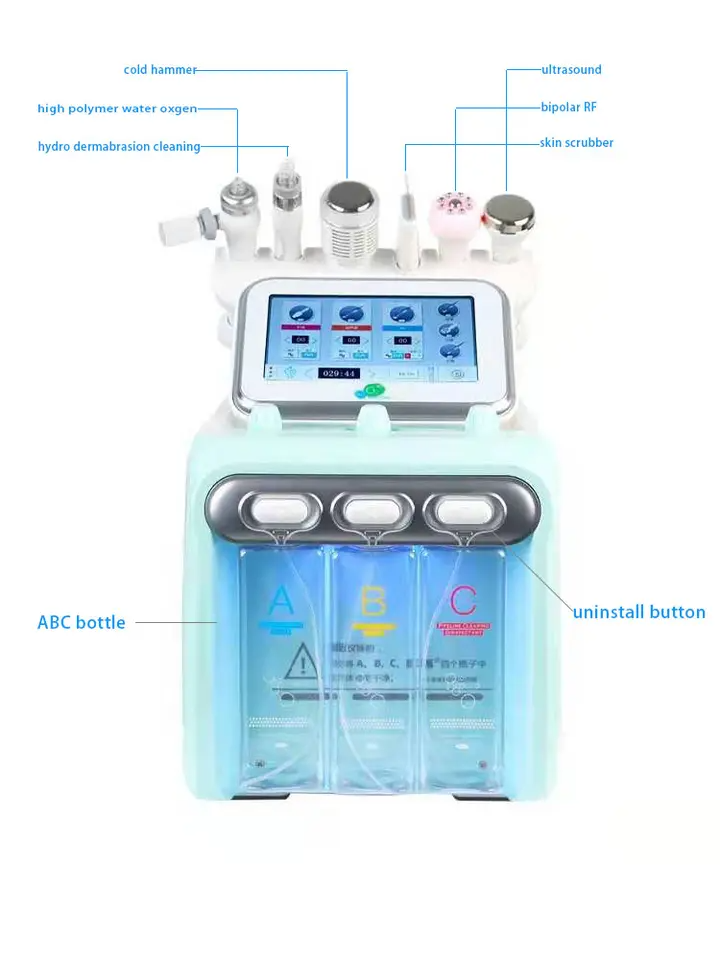 Hydrafacial Machine with Vacuum Extraction Skin Care Device with Collagen Boosting