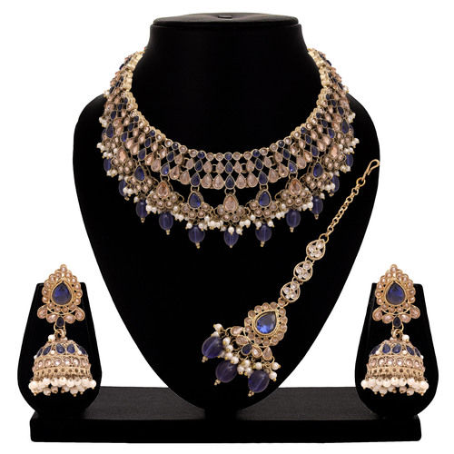 Traditional Indian Jewellery| Reverse AD Wedding Jewelry| Kundan Reverse AD Necklace | Mehandi Plated | Gift for Her.