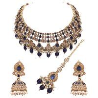 Traditional Indian Jewellery| Reverse AD Wedding Jewelry| Kundan Reverse AD Necklace | Mehandi Plated | Gift for Her.