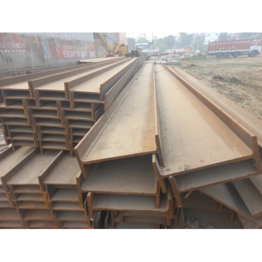 6mm Mild Steel Beam - H Type Shape, Galvanized Finish | Durable MS Material for Heavy-Duty Industrial Applications