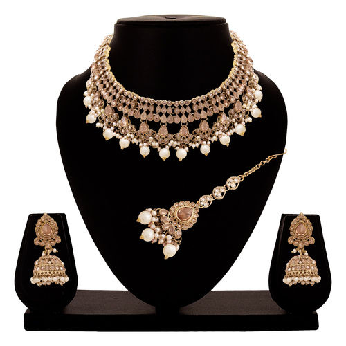 Traditional Indian Jewellery|Reverse AD Wedding Jewelry| Kundan Reverse AD Necklace| Mehandi Plated| Gift for Her.