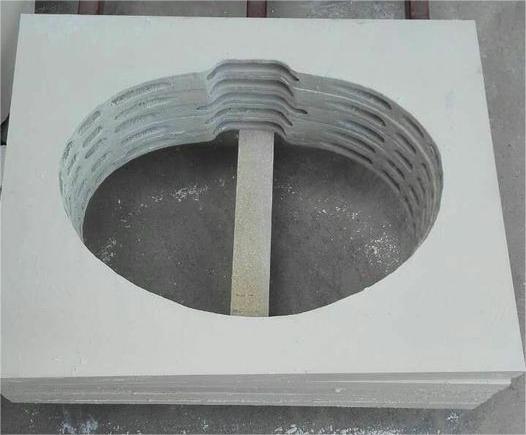 Cordierite Mullite Kiln Furniture Wash Basin Extruded Setter Plate