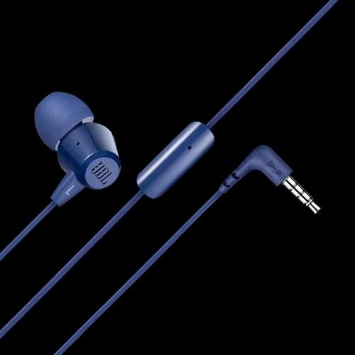 JBL T50HI Wired Earphone with Mic (In Ear, Blue)