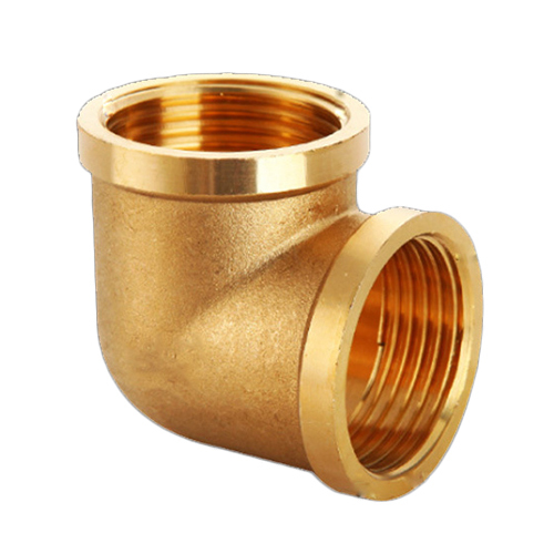 Brass Elbow Fitting - Color: Golden