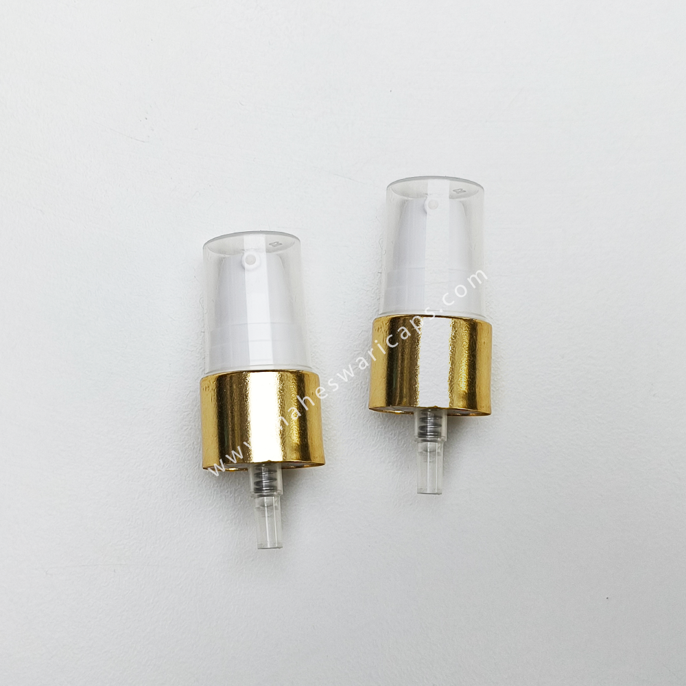 Metalized 19mm Cream and Lotion Pump Gold or Silver