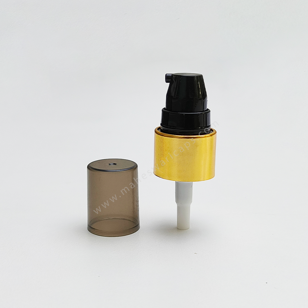 Metalized 19mm Cream and Lotion Pump Gold or Silver