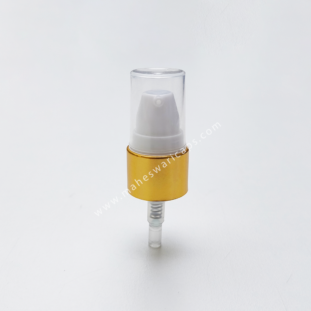 Metalized 19mm Cream and Lotion Pump Gold or Silver