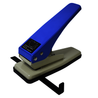 8106 Semi Circle D Cut Slot Punch - Color: Blue