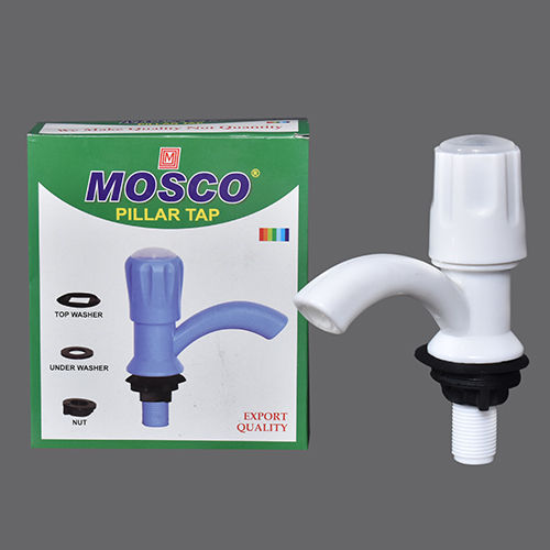 Plastic Pillar Tap - Color: White