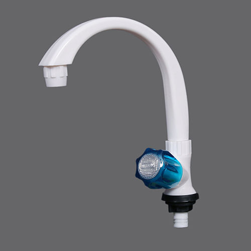 Transparent Long Swan Neck Tap - Color: White