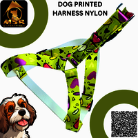 Dog Printed Body belt Harness (PP / NYLON)