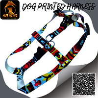 Dog Printed Body belt Harness (PP / NYLON)