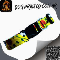 Adjustable Printed Dog  Buckle Collar PP / NYLON