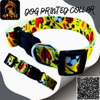 Adjustable Printed Dog  Buckle Collar PP / NYLON