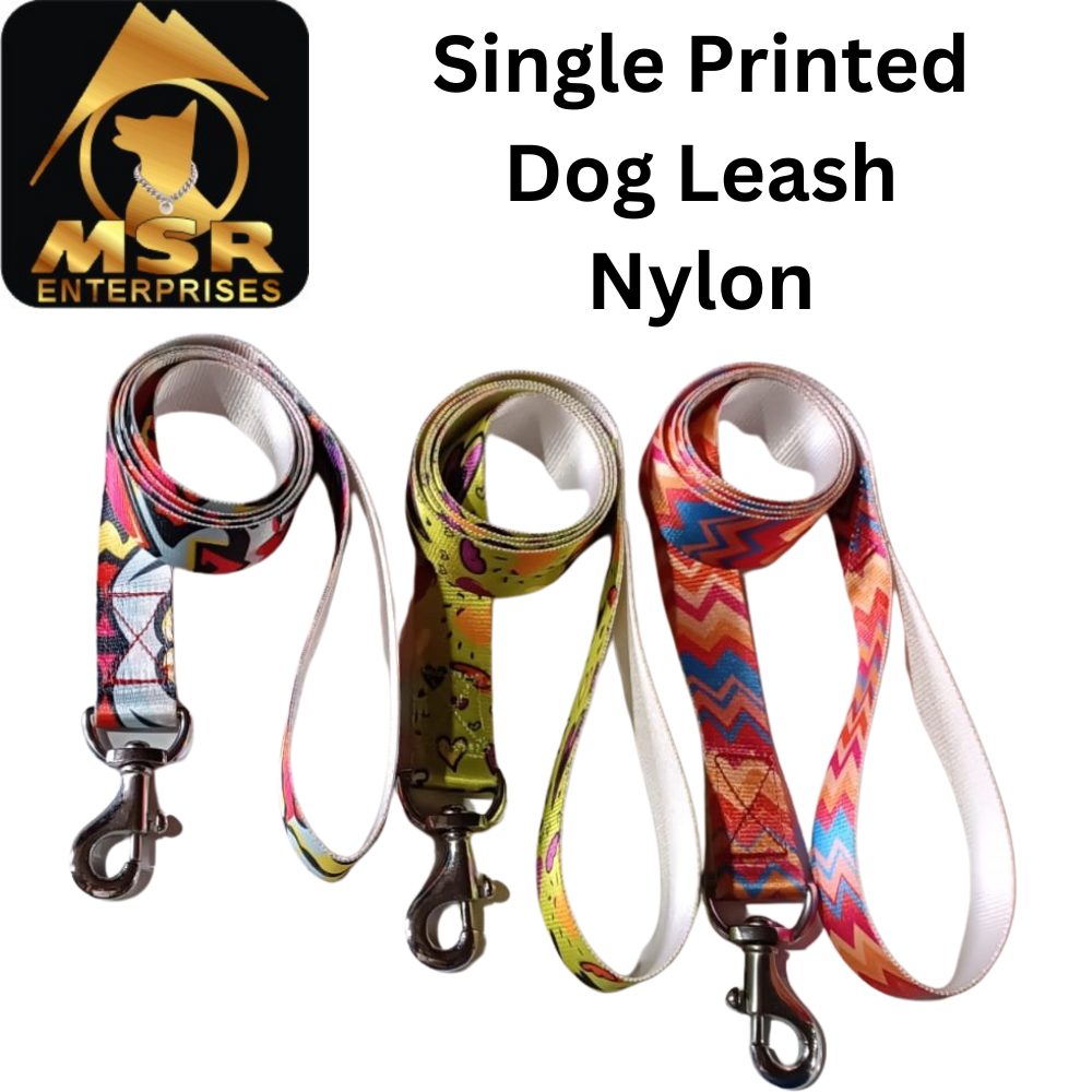 Single Printed & Double Printed Dog Single Layer Leash