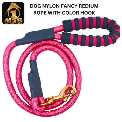 Dog Rope with Color Hook(Radium Nylon)