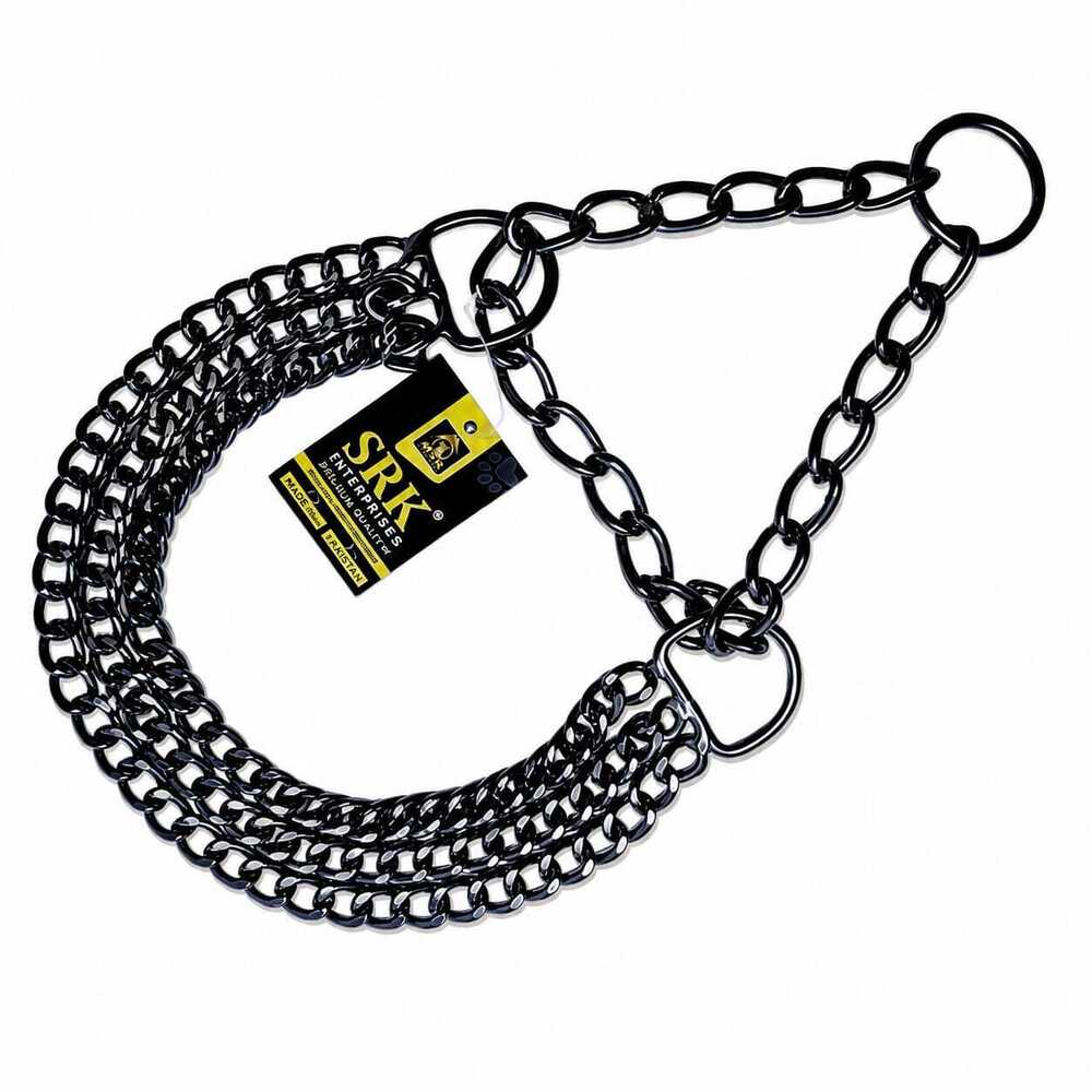 Dog Chain Color Choke Collar & Black