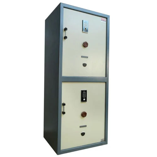 6Ft Accura Jumbo Customized Safety Biometric + Key Twin Door Locker - Dimension (L*W*H): 24 X 30 X 72 Inch (In)