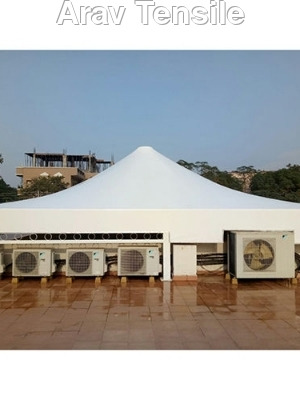 Tensile Dome Structure - Steel Frame, Weather-resistant Pvc Roof | Versatile Use For Hotels, Restaurants, Villas, Offices, And Workshops