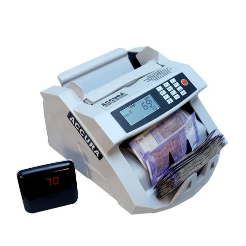 Accura Cash Counting Machine Platinum Lcd With Voice Alert - Counting Speed: 1000/1 Mini